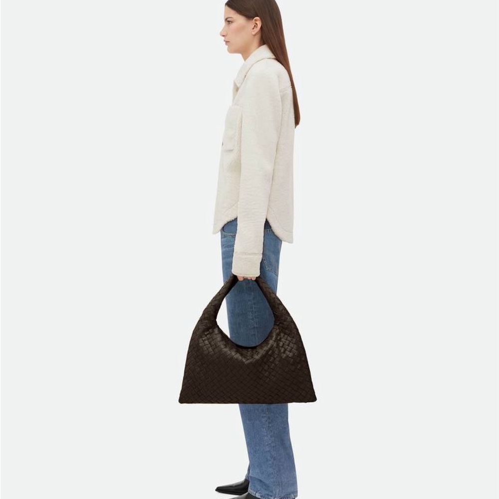 Bottega Veneta Small Hop Intrecciato Leather Bag